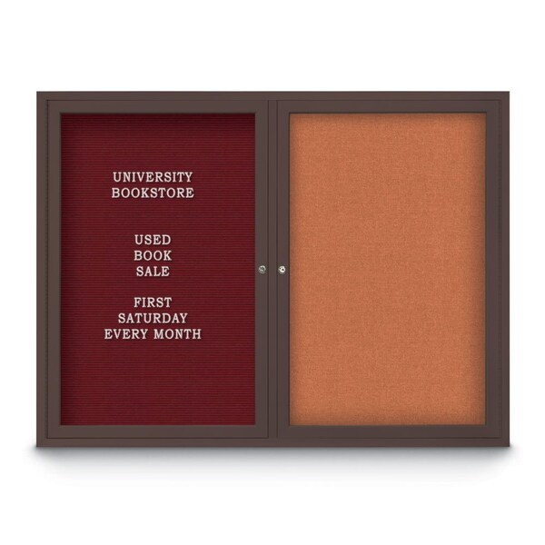 Corkboard, 24"x36", Surf/Satin